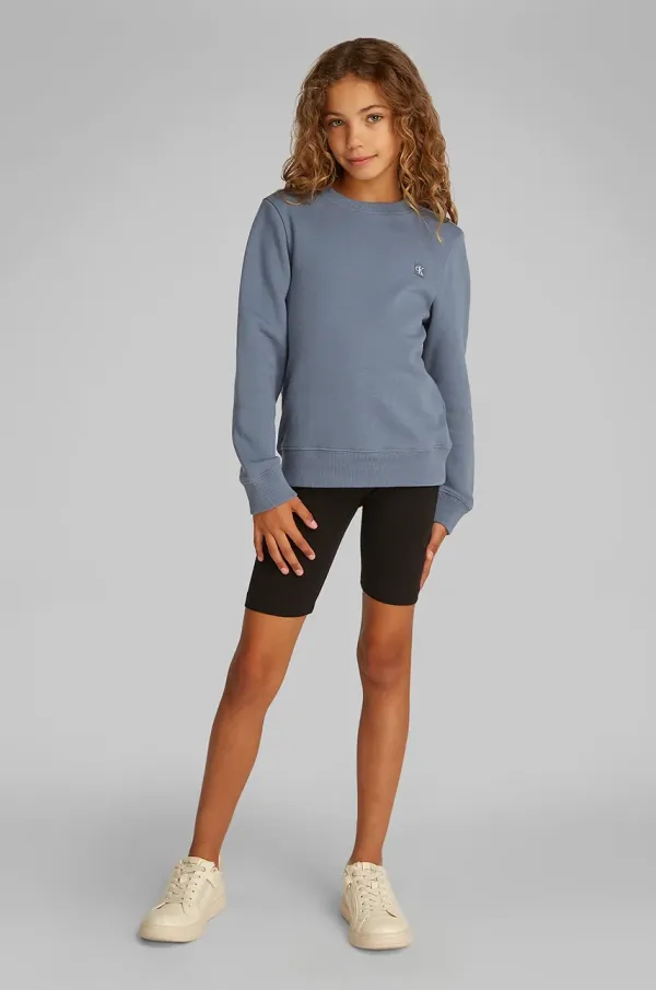 Calvin Klein Jeans Otroški pulover Calvin Klein Jeans siva barva, IU0IU00570