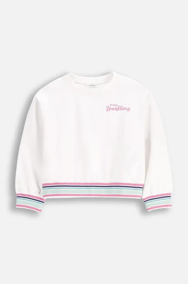 Coccodrillo Otroški pulover Coccodrillo bela barva, COSMIC GIRL KIDS