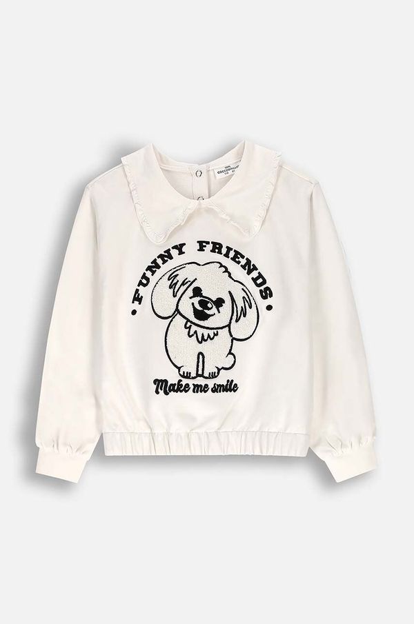 Coccodrillo Otroški pulover Coccodrillo bež barva, ACADEMY GIRL KIDS