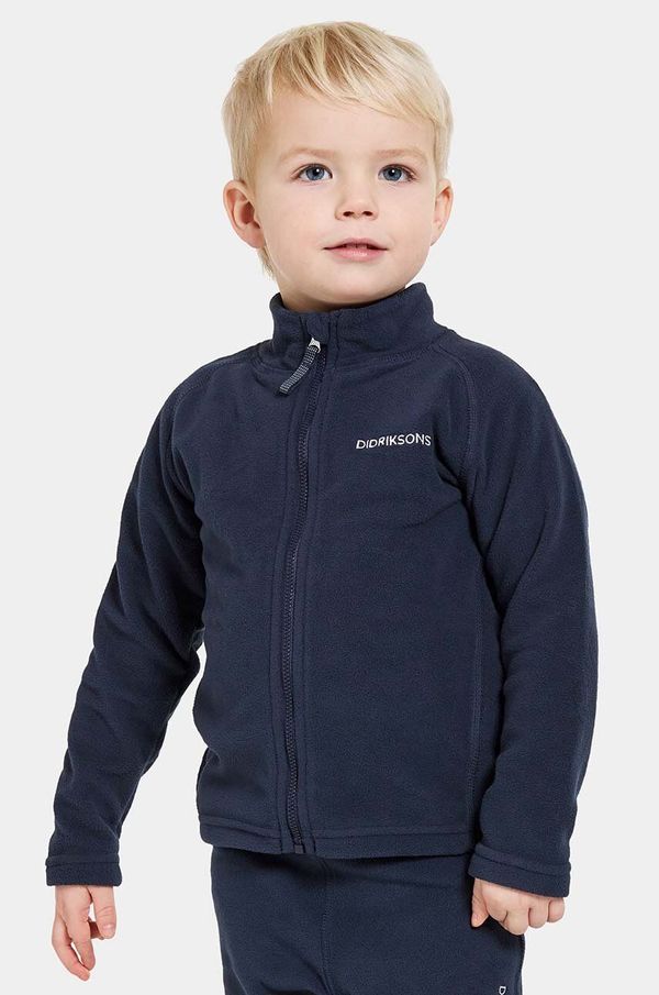 Didriksons Otroški pulover Didriksons MONTE KIDS FULLZIP roza barva