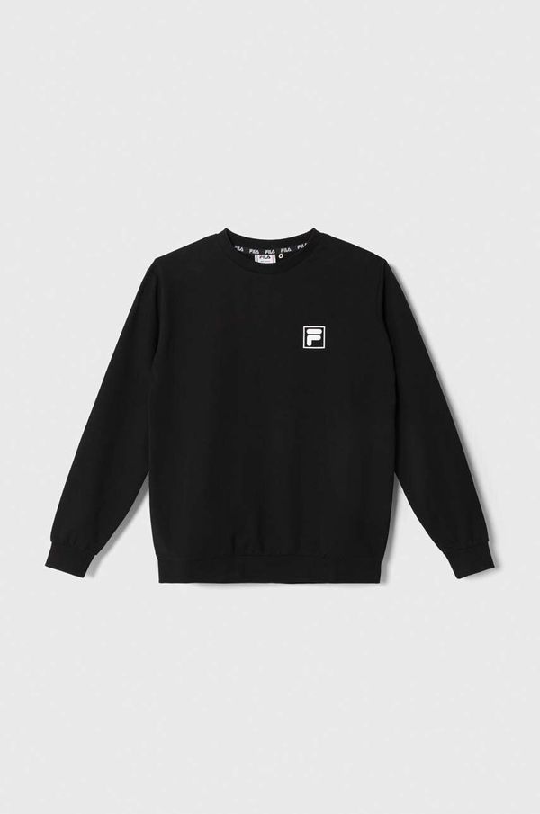 Fila Otroški pulover Fila BLEIALF crew sweat črna barva