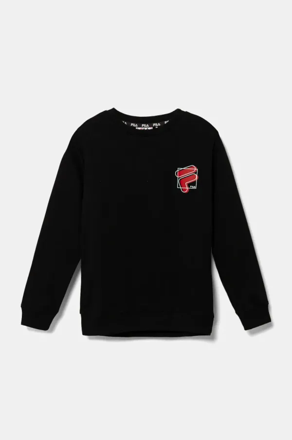 Fila Otroški pulover Fila LUHNSTEDT črna barva, FAT0590