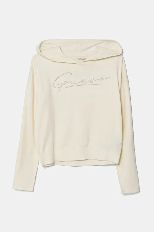 Guess Otroški pulover Guess bež barva, J5RR13 Z3KS0