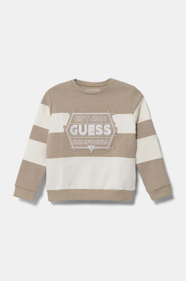 Guess Otroški pulover Guess bež barva, N5RQ09 KCCH0