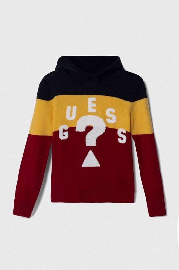 Guess Otroški pulover Guess rdeča barva