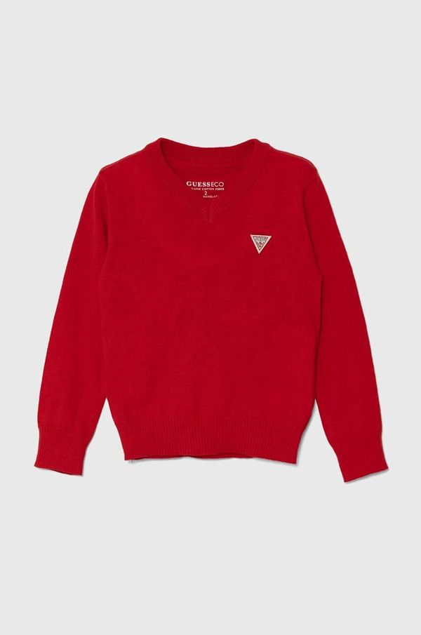 Guess Otroški pulover Guess rdeča barva, N4YR02 Z2VV0