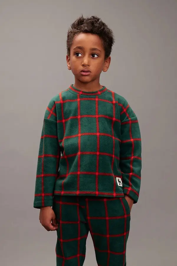 Mini Rodini Otroški pulover iz flisa Mini Rodini