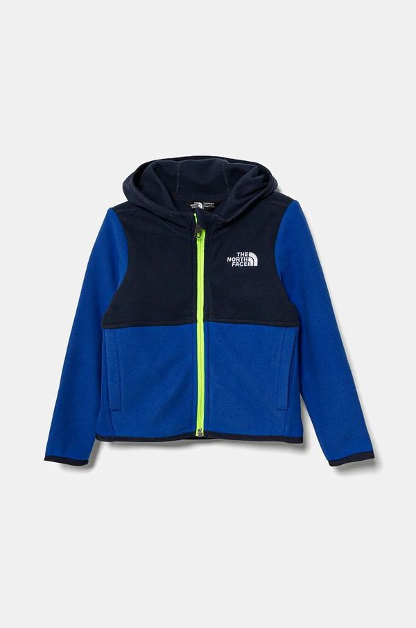 The North Face Otroški pulover iz flisa The North Face GLACIER F/Z HOODIE s kapuco, NF0A8B18CZ61