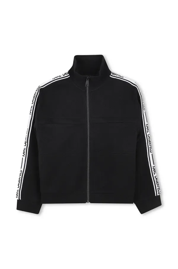 Karl Lagerfeld Otroški pulover Karl Lagerfeld črna barva, Z30483