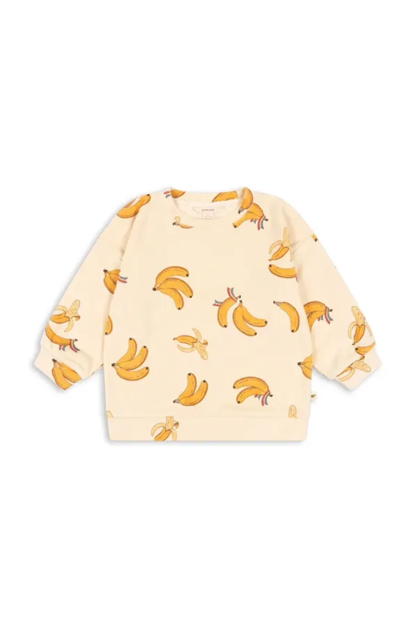 Konges Sløjd Otroški pulover Konges Sløjd ITTY SWEAT SHIRT GOTS bež barva, KS102598