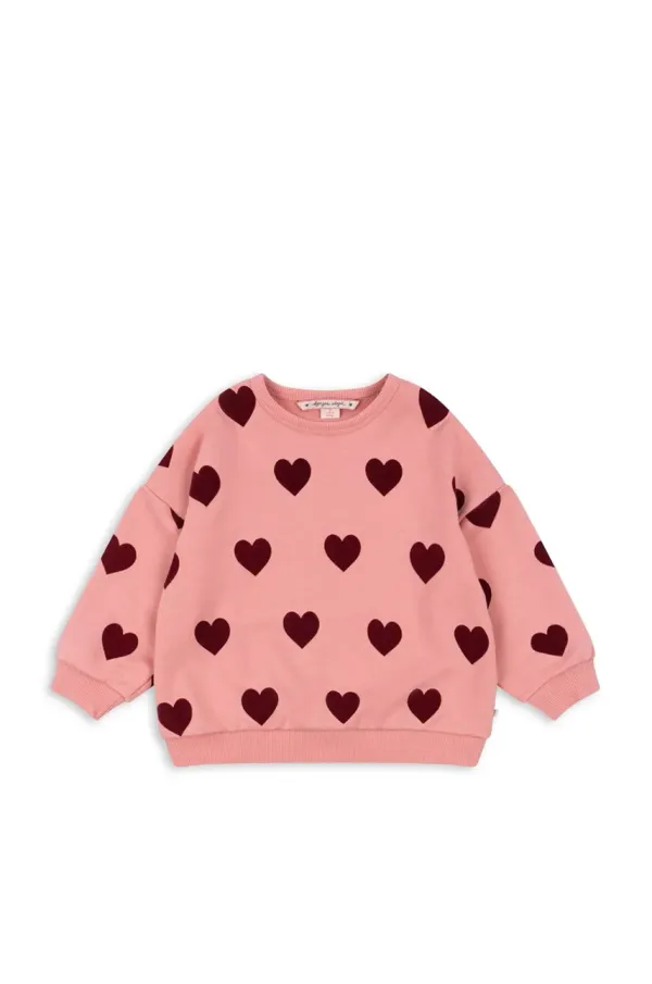 Konges Sløjd Otroški pulover Konges Sløjd LOU SWEAT SHIRT OCS roza barva, KS102021