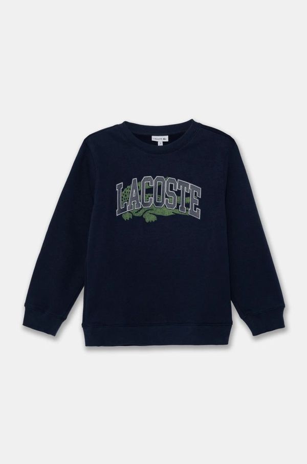Lacoste Otroški pulover Lacoste mornarsko modra barva, SJ2493
