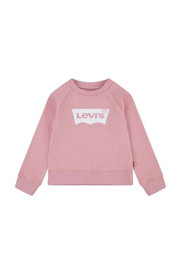 Levi's Otroški pulover Levi's roza barva