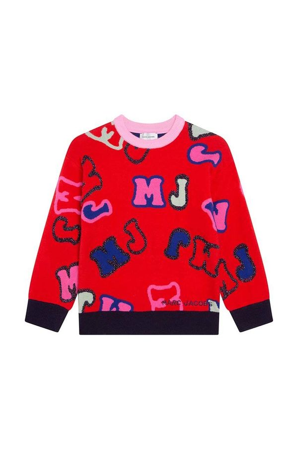 Marc Jacobs Otroški pulover Marc Jacobs rdeča barva,