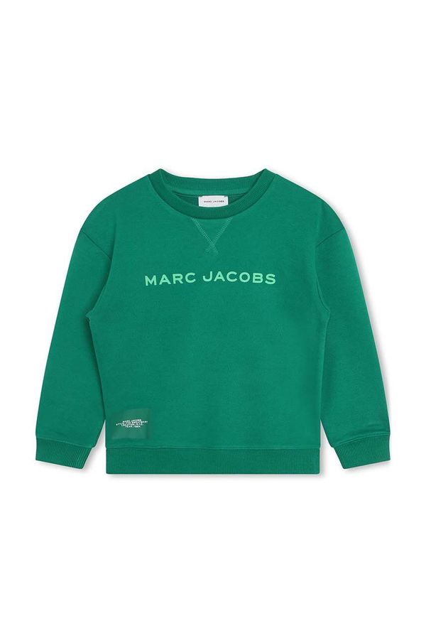 Marc Jacobs Otroški pulover Marc Jacobs zelena barva