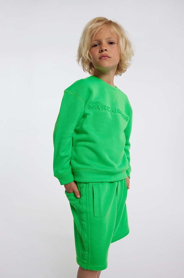 Marc Jacobs Otroški pulover Marc Jacobs zelena barva