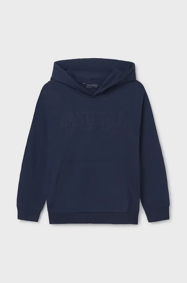 Mayoral Otroški pulover Mayoral mornarsko modra barva, s kapuco, 6481