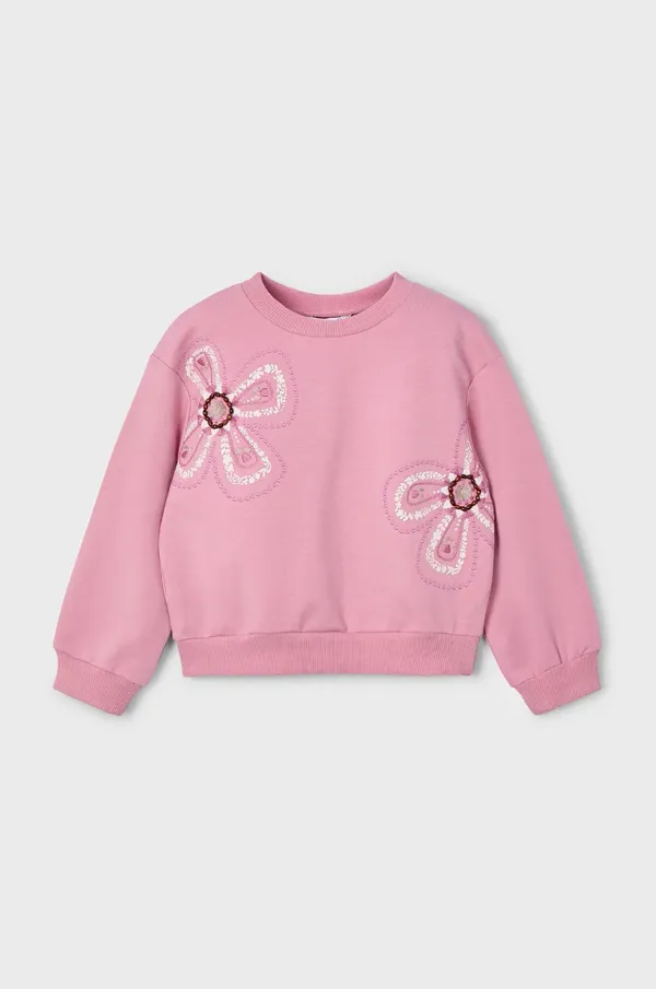 Mayoral Otroški pulover Mayoral roza barva, 3402