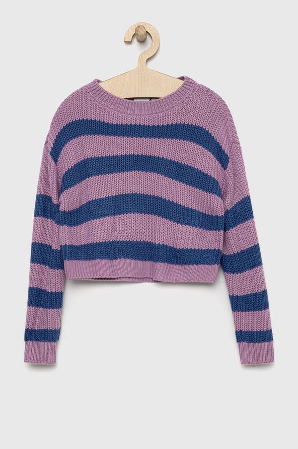 Name It Otroški pulover Name it vijolična barva