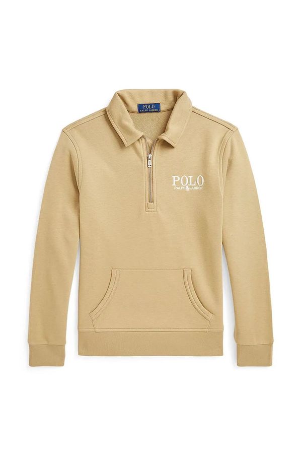 Polo Ralph Lauren Otroški pulover Polo Ralph Lauren bež barva, 323958156001