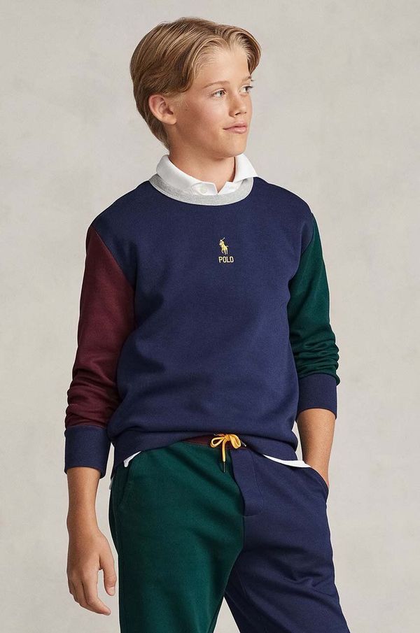 Polo Ralph Lauren Otroški pulover Polo Ralph Lauren mornarsko modra barva