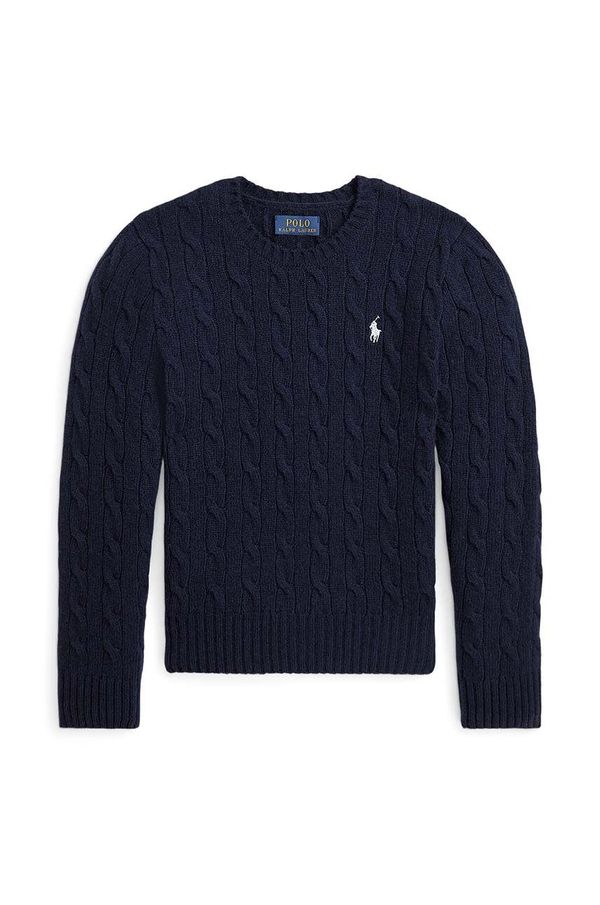 Polo Ralph Lauren Otroški pulover Polo Ralph Lauren mornarsko modra barva, 313877375008