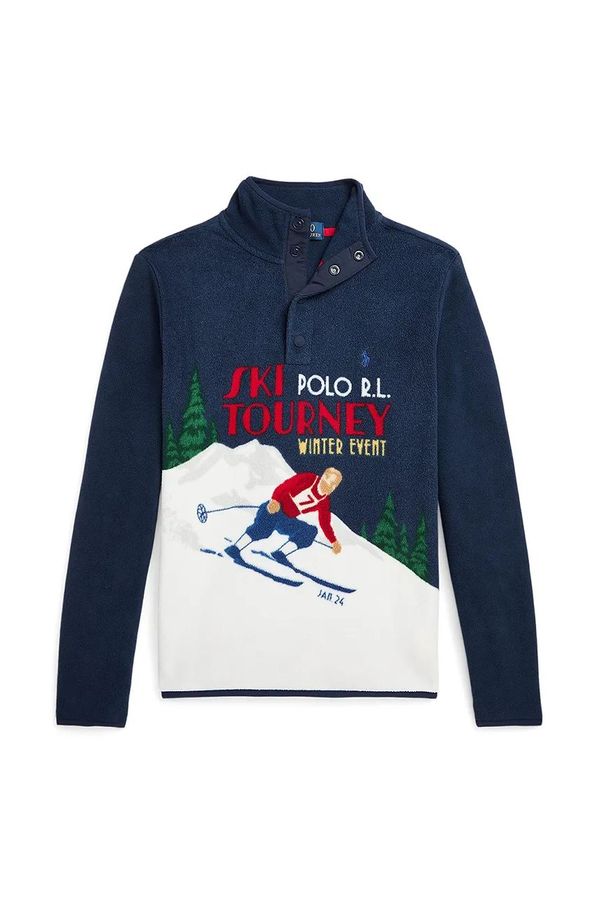 Polo Ralph Lauren Otroški pulover Polo Ralph Lauren mornarsko modra barva, 323953037001