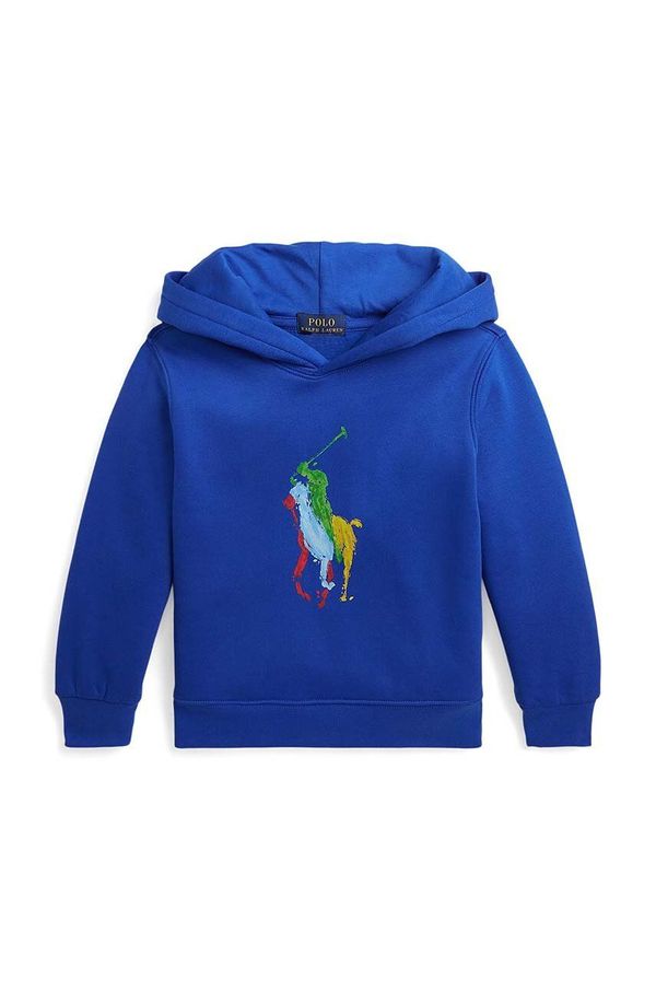 Polo Ralph Lauren Otroški pulover Polo Ralph Lauren s kapuco