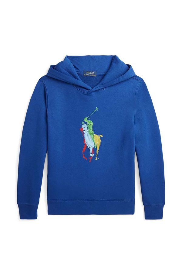 Polo Ralph Lauren Otroški pulover Polo Ralph Lauren s kapuco