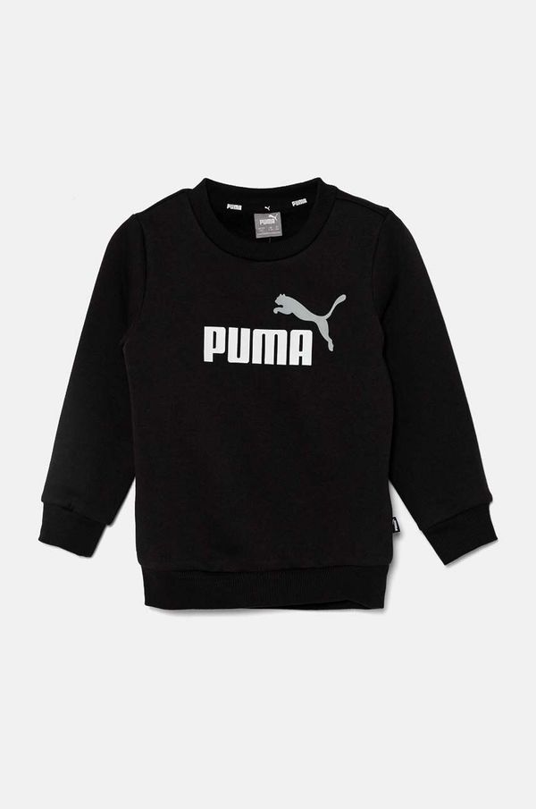 Puma Otroški pulover Puma črna barva