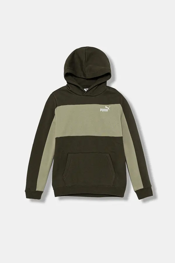 Puma Otroški pulover Puma ESS BLOCK Small Logo Hoodie FL B