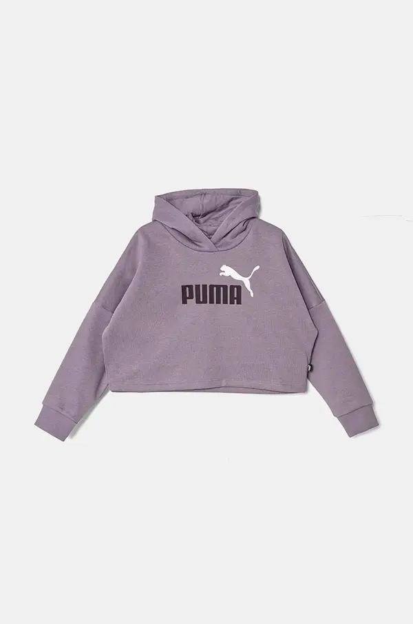 Puma Otroški pulover Puma ESS Logo Cropped Hoodie