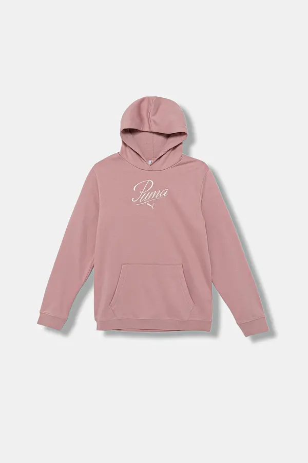 Puma Otroški pulover Puma ESS SCRIPT Hoodie FL G