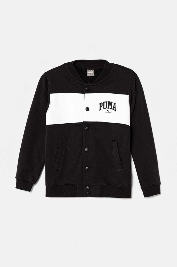 Puma Otroški pulover Puma SQUAD Bomber Jacket črna barva, 682776