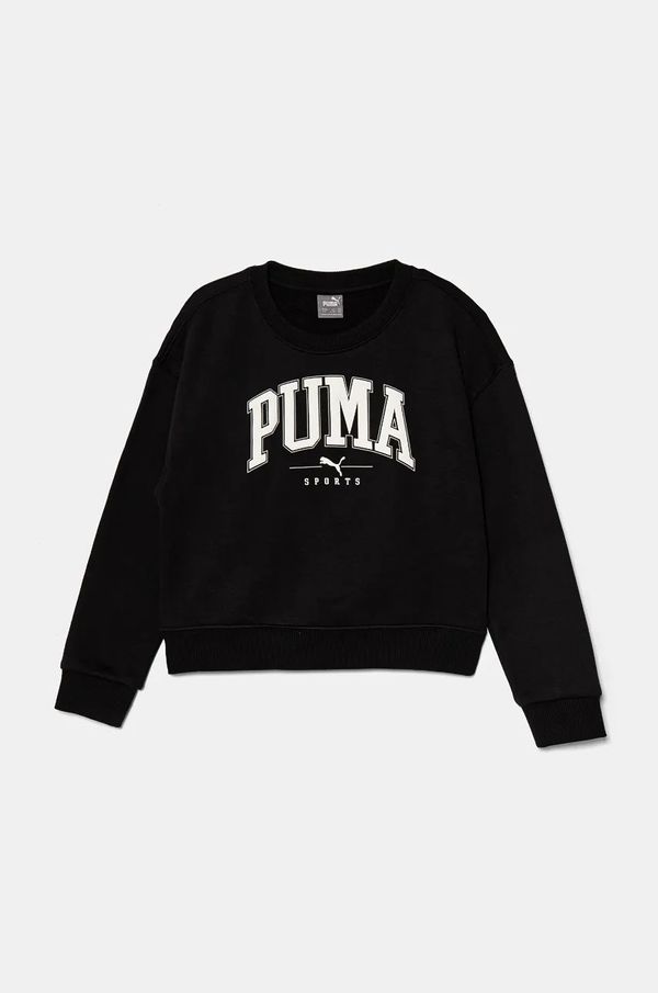 Puma Otroški pulover Puma SQUAD Crew črna barva, 681763