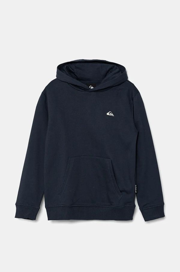 Quiksilver Otroški pulover Quiksilver BASIC HOODIE mornarsko modra barva, s kapuco, EQBFT03889