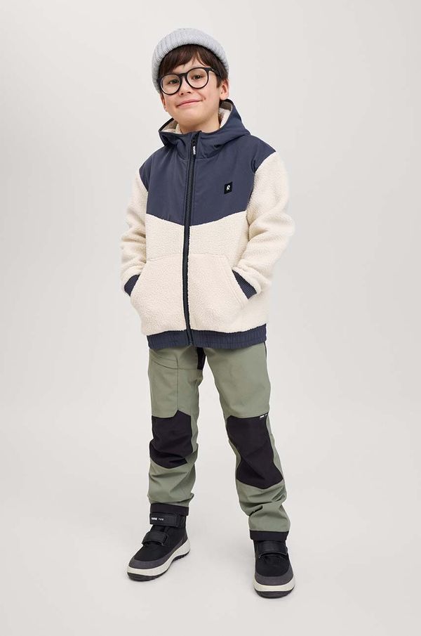 Reima Otroški pulover Reima Samota črna barva, s kapuco, 5200267A