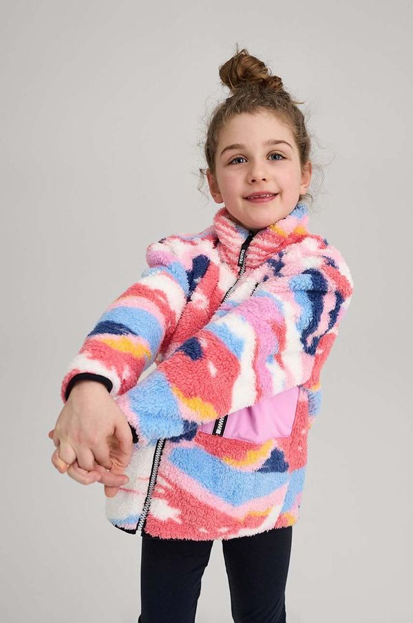 Reima Otroški pulover Reima Turilas roza barva
