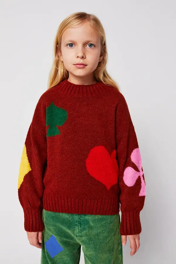 Bobo Choses Otroški pulover s primesjo volne Bobo Choses Bobo Joker
