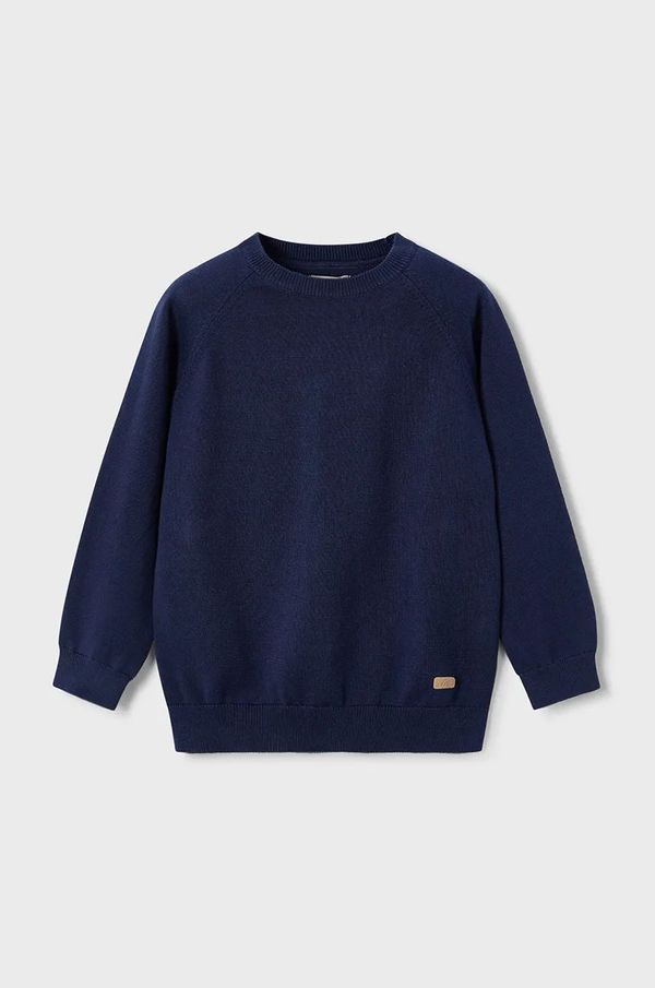 Mayoral Otroški pulover s primesjo volne Mayoral mornarsko modra barva, 311
