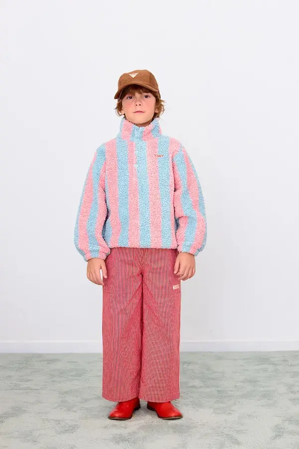 Tinycottons Otroški pulover Tinycottons STRIPES SHERPA SWEATSHIRT