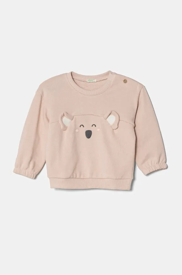 United Colors of Benetton Otroški pulover United Colors of Benetton bež barva, 3J70A1061