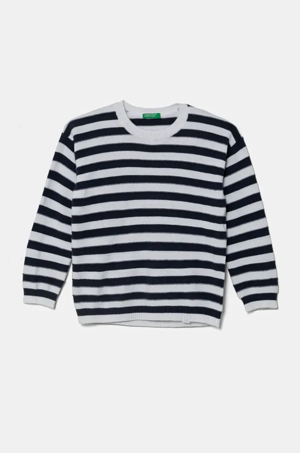 United Colors of Benetton Otroški pulover United Colors of Benetton mornarsko modra barva, 1036H102L