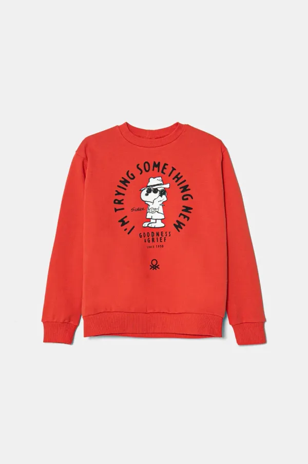 United Colors of Benetton Otroški pulover United Colors of Benetton rdeča barva, 3UNIC10NH