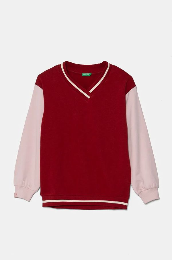 United Colors of Benetton Otroški pulover United Colors of Benetton vijolična barva, 32N4C400A