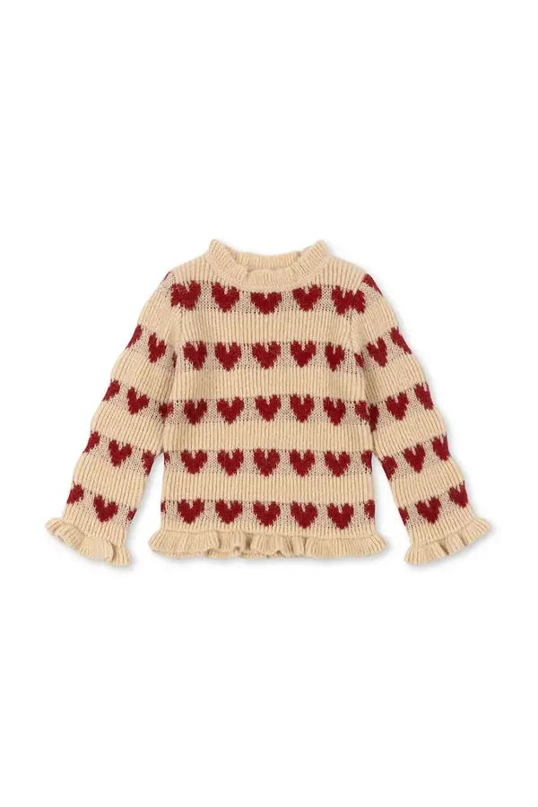 Konges Sløjd Otroški pulover z dodatkom volne Konges Sløjd LAULA SWEATER