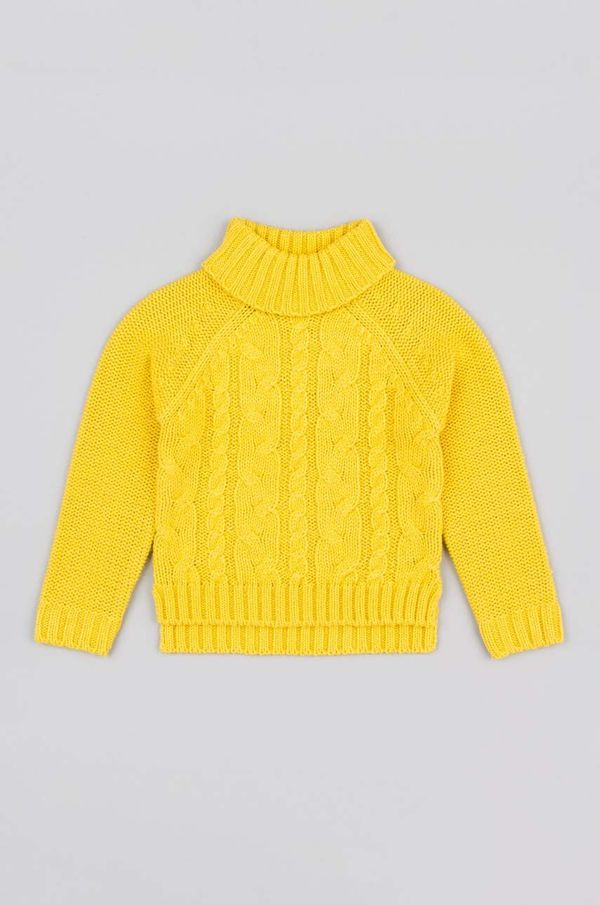 Zippy Otroški pulover zippy rumena barva