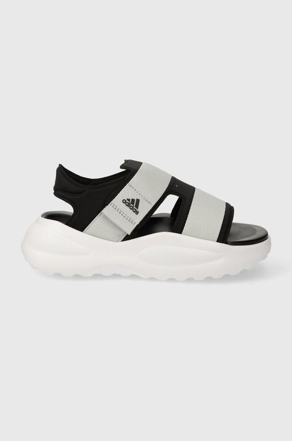 adidas Otroški sandali adidas MEHANA SANDAL KIDS siva barva