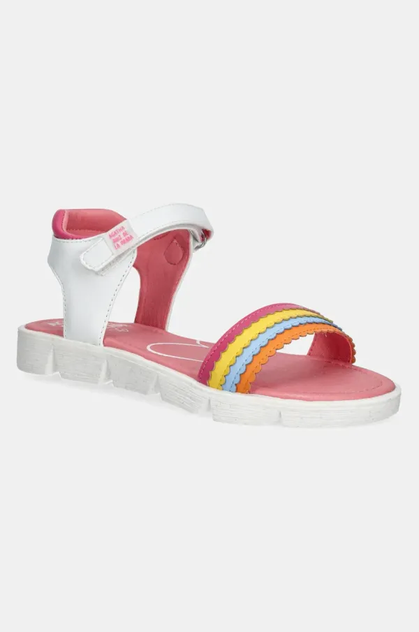 Agatha Ruiz de la Prada Otroški sandali Agatha Ruiz de la Prada bela barva, 252972