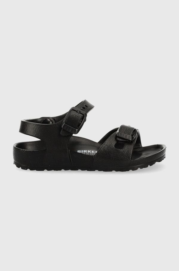 Birkenstock Otroški sandali Birkenstock črna barva